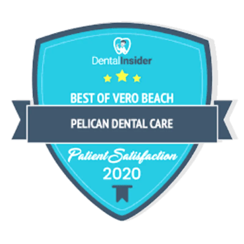 Dental Insider Best of Vero Beach Patient Satisfaction 2020 - Pelican Dental Care