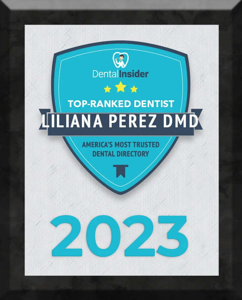 Dental Insider Top-Ranked Dentist 2023 - Liliana Perez DMD - Pelican Dental Care Vero Beach